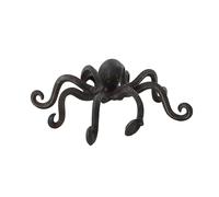 Deco 79 Metal Octopus Decorative Sculpture Home Decor Statue with Long Tentacles and Suctions Detailing, Accent Figurine 12" x 9" x 4", Black