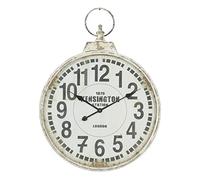 Deco 79 Metal Wall Clock, White, 32"x24"