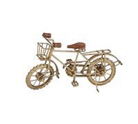 Deco 79 Metal Wood Replica H-36388, iron, Antique-Style Bicycle with Basket, 14" W/8" H