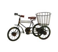Deco 79 Metal Wood Tricycle H-24885, Multicolored, 12" W/8" H