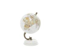 Deco 79 Modern Desktop Decoration-for School, Home, and Office, 5" L x 5" W x 8" H, White, Metal
