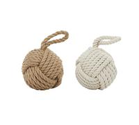 Deco 79 Rope Door Stop, 2 Assorted, 14 by 7" (Pack of 2)