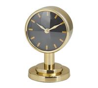 Deco 79 Stainless Steel Small Clock, 4" x 4" x 7", Gold
