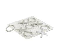 Deco 79 Tic Tac Toe, Iron, 12" x 1" x 12"