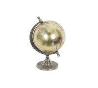 Deco 79 Traditional Metal and Plastic Decorative Globe, Aluminum, Textured Multicolored Finish, 7" W x 10" H