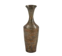 Deco 79 Vase, Bamboo, Dark Brown, CONVENIENTLY Sized