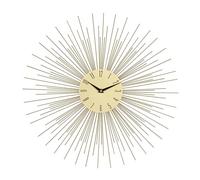 Deco 79 Wall Clock, Iron, Gold, CONVENIENTLY Sized