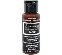 Deco Art Acrylics Multi-Purpose Paint, Coffee Bean Satin, Brown, 3.18 x 3.18 x 10.16 cm