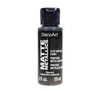 Deco Art Americana Acrylic Matte Metallics 2Oz-Charcoal