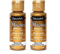 Deco Art Americana Acrylic Metallic Paint, Glorious Gold, 59 ml (Pack of 2)