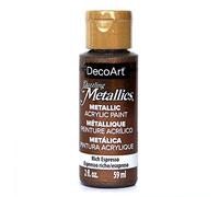 DecoArt Acrylic Metallic Paint Americana – Rich Expresso Brown – 59 ml (Pack of 1)