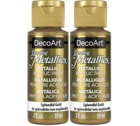 Deco Art Americana Acrylic Metallic Paint, Splendid Gold,59 ml (Pack of 2)
