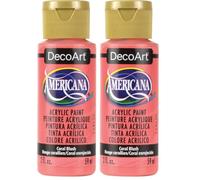 Deco Art Americana Acrylic Multi-Purpose Paint, Coral Blush, 59 ml (Pack of 2)
