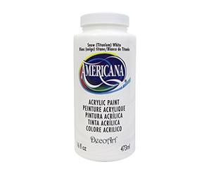 Deco Art Americana Acrylics 16oz Snow White, 16 Fl Oz (Pack of 1)