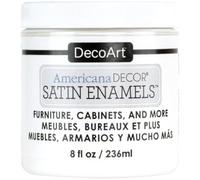 Deco Art Americana Décor Satin Enamels Bottle Paint, Acrylic, Pure White, 7 x 7 x 8 cm, 236 ml (Pack of 1)