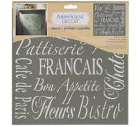 Deco Art Americana Decor Stencil x 12-inch-French Living, None, Extra Large, One Size