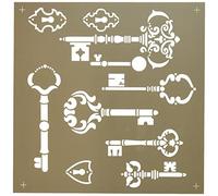 Deco Art Americana Decor Stencil x 12-inch-Vintage Keys, None, Extra Large, One Size