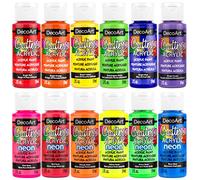 DECO ART Crafter ACRYL 12/PKG Brights, Yellow, One Size