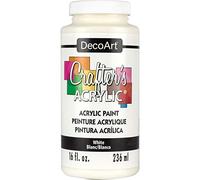 DECO ART CRAFTER'S Acrylic White, 16 Ounce