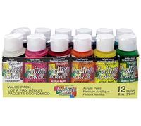 Deco Art Decoart Crafter's Value Pack Acrylic 12pc, Yellow, 59 ml (Pack of 12)
