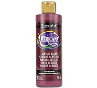 Deco Art DA128-9 Americana Acrylic Paint 8oz-Deep Burgundy, Other, Multicoloured, 5.08 x 4.82 x 16.25 cm