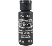 Deco Art Enchanted Paint 2OZ, Ultra Black Basecoat, One Size