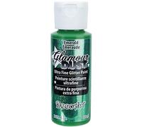 DecoArt Glamour Dust Glitter Paint – Emerald Green, 59 ml (Pack of 1)