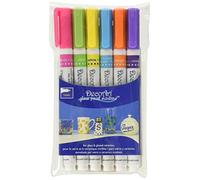 Deco Art Glass Paint Marker Multi-Pack 6Pc-Brights, DECGPMK.2