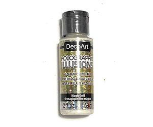 Deco Art Holographic Illusion Magic Gold, One Size