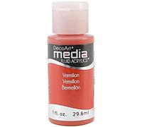 Deco Art Media Vermillion Media Fluid Acrylic, Multi-Colour
