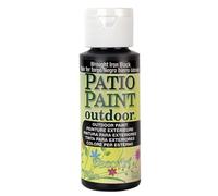 DecoArt Outdoor Acylic Paint, Acrylic, Wrought Iron Black, 59 ml (Pack of 1)