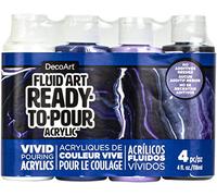 Deco Art Paint Pouring Pack Galactic, Assorted, One Size