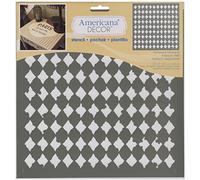 Deco Art Americana Decor Stencil x 12-inch-Distressed Harlequin, None, Extra Large, One Size