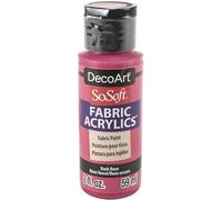 DECO ART SOSOFT Fabric Paint Dark Rose, One Size