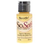 Deco Art Sosoft Fabric Paint, Primary Yellow