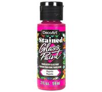 Deco Art Translucent Stained Glass Acrylic Paint 59ml (2oz) - Magenta