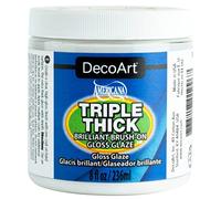 DecoArt Gloss Glaze Triple Thick Brilliant Brush-On – 8 oz (236 ml) – Multicoloured (Pack of 1)