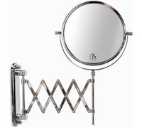 Deco Brothers Wall Mount Extendable Mirror 8 Inch Double Side with 7X