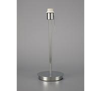 Deco Carlton Single Light Table Lamp Base Without Shade In Polished Chrome Finish