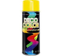 DECO COLOR Decoration Universal Spray Paint Multi-Purpose 400ml Gloss MATT Satin Art Craft Art Decor DIY (RAL 1023 Yellow)