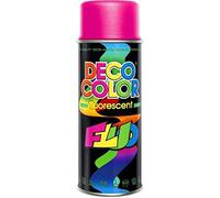 DECO COLOR Fluorescent 400ml Spray Paint Fluo Visible NEON Bright Blazing Glowing Art Craft (Pink)
