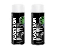 DECO COLOR PLASTISKIN 400ml Removable Film PEELABLE WRAP Rubber Spray Paint 10 Colours Range (RAL 9010 White)