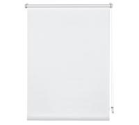 Deco Company Roller Blind to be clamped or glued on, Daylight blind, Opaque, All assembly parts included, Single Clamp, White, 50 x 150 cm (WxH)