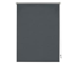 Deco Company Thermal Roller Blind, No Drilling, Thermal Reverse, Clamp Mount, Maximum Light Reflection, Opacity, Mounting Parts Included, Anthracite, 40 x 150 cm