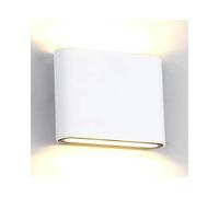 Deco Contour LED Outdoor Up and Down Wall Light - Sand White