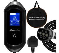 Deco Core Ev Charger, 3.5Kw/13A Wallbox, Super Fast Ev Charger, 5M Cable Type 2, Indoor/outdoor, Black Ev Charger