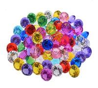 deco diamonds colorful treasure jewels plastic diamonds large acrylic diamonds colorful acrylic stones acrylic decorative stones for weddings, party favors, table decorations, crafts and stones for va