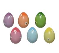Deco Eggs D9x12Cm Foam Multi With Flowers | Decoris
