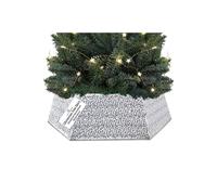 Deco Express Christmas Tree Skirt Silver Xmas Décor Decoration Deco Express Silver