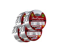 Deco Express Men's 4 Rolls Silver Aluminium Foil Tape 200M Deco Express Silver